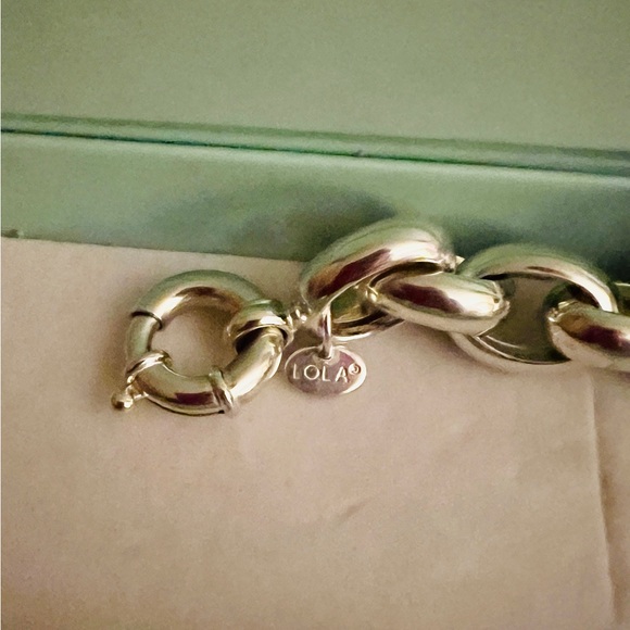 Lola & Company Rolo Large Silver Bracelet 13MM - Picture 7 of 8